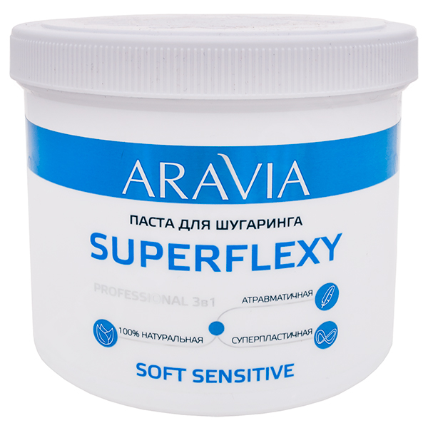 Сахарная паста для шугаринга Aravia Superflexy — Средне-мягкая, 750 г Сахарная паста для шугаринга Aravia Superflexy — Средне-мягкая, 750 г
