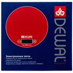 Электронные весы, синий, упаковка, Dewal Professional