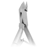 Кусачки для кутикулы блестящие PN-2/6-S(6mm)-BJ, вид сзади, Metzger Кусачки для кутикулы блестящие PN-2/6-S(6mm)-BJ, вид сзади, Metzger