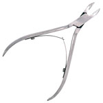 Кусачки для кутикулы блестящие PN-379-S(10mm)-BJ, вид сзади, Metzger Кусачки для кутикулы блестящие PN-379-S(10mm)-BJ, вид сзади, Metzger