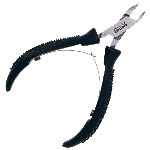 Кусачки для кутикулы чёрные PN-1105-D(6mm)-BJ black, вид сзади, Metzger