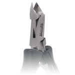 Кусачки для кутикулы чёрные матовые PN-1105-D(6mm)-BJ black, вид спереди, Metzger