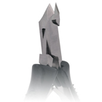 Кусачки для кутикулы чёрные матовые PN-1105-D(6mm)-BJ black, вид сзади, Metzger
