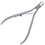 Кусачки для кутикулы матовые PN-813(2)-D(5mm)-LJ, вид сзади, Metzger Кусачки для кутикулы матовые PN-813(2)-D(5mm)-LJ, вид сзади, Metzger