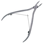 Кусачки для кутикулы матовые PN-813-D(7mm)-LJ, вид сзади, Metzger Кусачки для кутикулы матовые PN-813-D(7mm)-LJ, вид сзади, Metzger