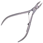 Кусачки для кутикулы матовые PN-836-DD(8mm)-BJ, вид сзади, Metzger