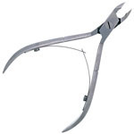 Кусачки для кутикулы матовые PN-836-AB(6mm)-BJ, вид сзади, Metzger Кусачки для кутикулы матовые PN-836-AB(6mm)-BJ, вид сзади, Metzger