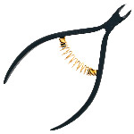 Кусачки для кутикулы с титановым покрытием CN-08(2)-Т(6mm)-BLACK, вид сзади, Metzger Кусачки для кутикулы с титановым покрытием CN-08(2)-Т(6mm)-BLACK, вид сзади, Metzger