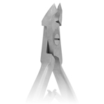 Кусачки для кутикулы матовые PNEC-303-D-(4mm)-LJ, вид сзади, Scharfen Edge