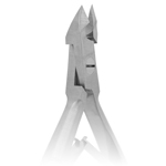 Кусачки для кутикулы матовые PNEC-304-D-(6mm)-LJ, вид сзади, Scharfen Edge